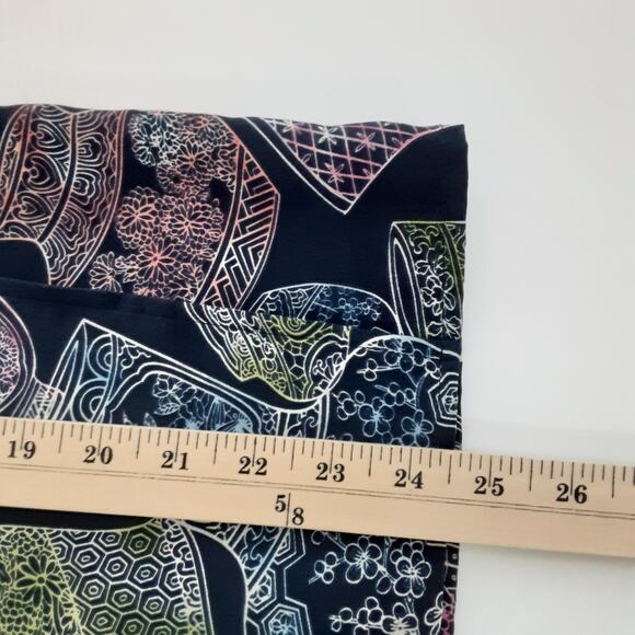 Diane Von Furstenberg Wrap Skirt 100% Silk Midi Pencil Skirt Cloisonné S Vintage - Picture 11 of 11